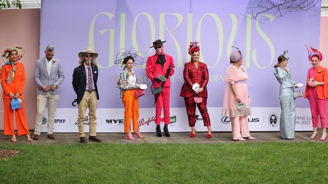 Myer Fashions on the Field entrants. Picture: David Caird