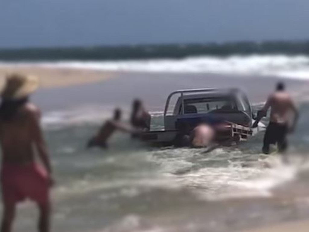 QLD police arrest driver for Bribie Island Ocean Beach stunt | news.com.au  — Australia's leading news site