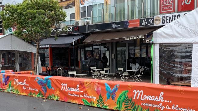 Outdoor seating in Glen Waverley could become permanent following Monash council trial. Picture: Supplied.