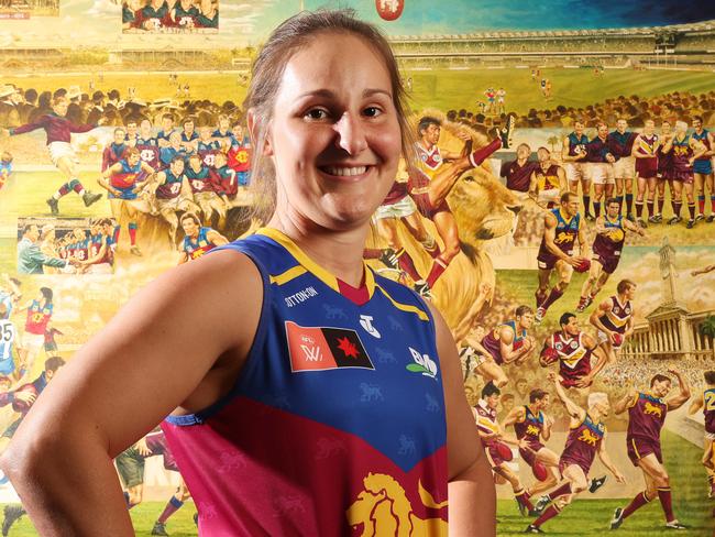 Making history, Bre Koenen for her 75th Game, Brookwater. Picture: Liam Kidston