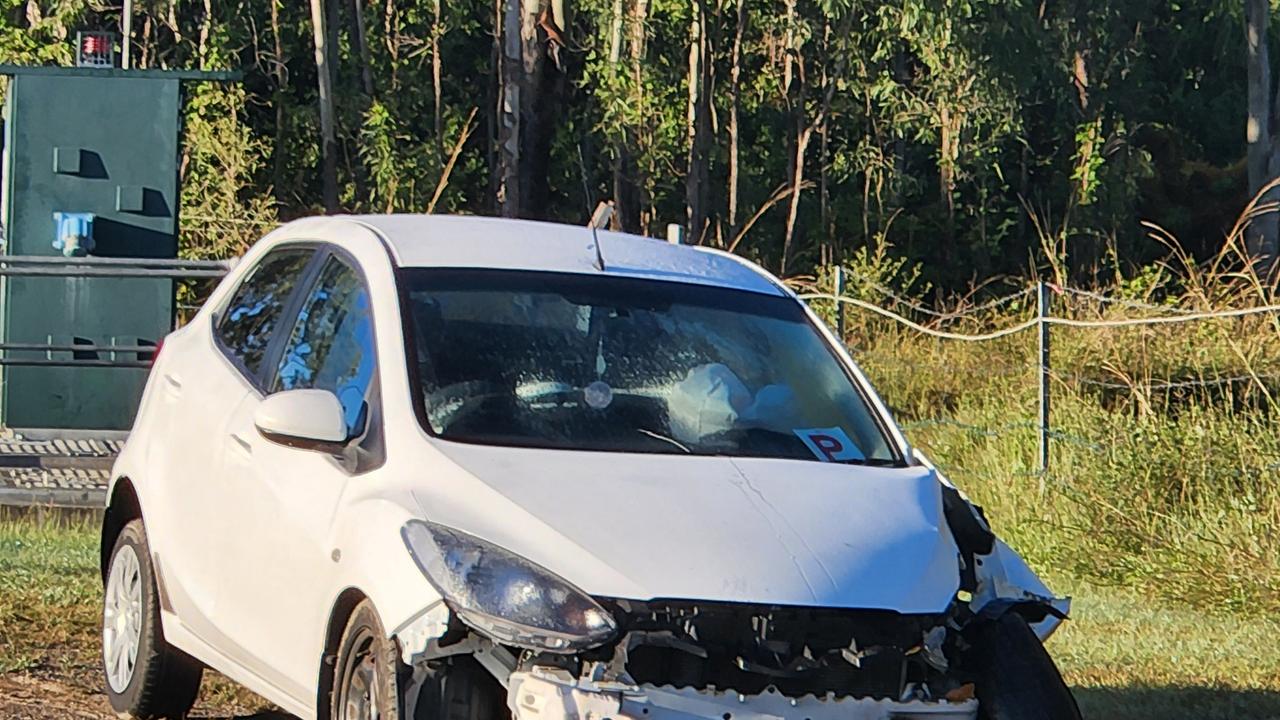 Two teenagers taken to hospital after car smashes into tree