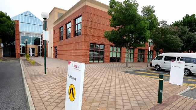 The Tea Tree Gully TAFE on Smart Rd is one of seven TAFE campuses earmarked for closure. Picture: Nicholas Wrankmore