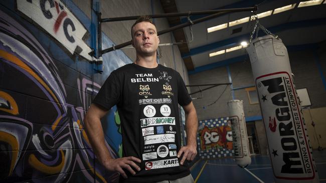 Tasmanian pro boxer Bo Belbin has turned to a Hobart teenager to help him prepare for the biggest fight of his career. Picture: Chris Kidd