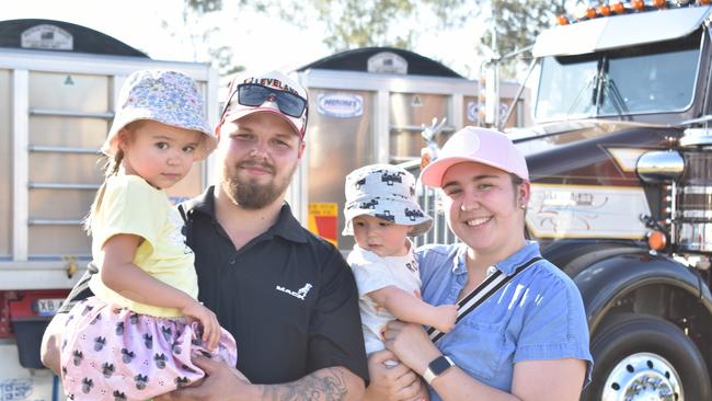 Tori Brown, Ricky Brown, Dione Bull, and Beau Brown at the Gatton Showgrounds on Saturday, September 30 for the 2023 Lights On The Hill memorial event.