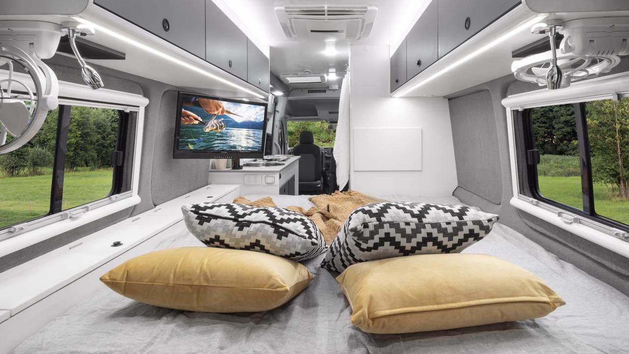 The Kampervan has sleeping for two, plus a toddler bed. Picture: Supplied.