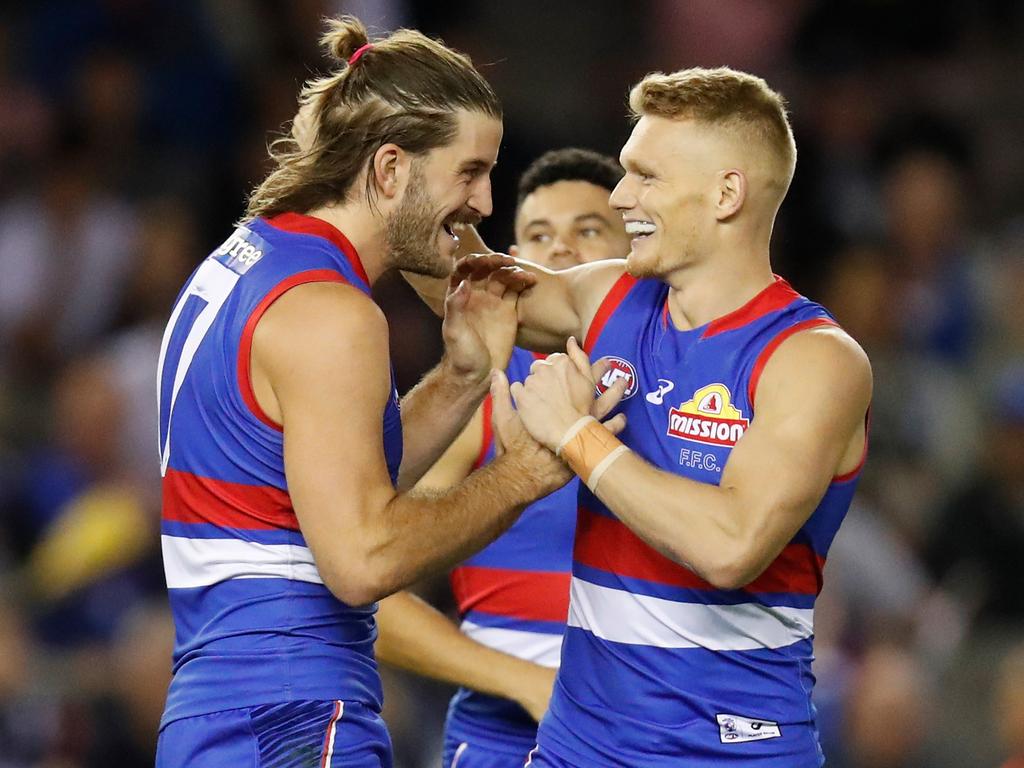 Adam Treloar has been in stellar form since moving to the Dogs the season. Picture: Michael Willson/AFL Photos via Getty Images