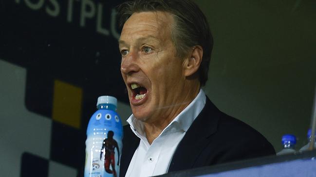 MELBOURNE, AUSTRALIA - AUGUST 05: Storm head coach Craig Bellamy reacts during the round 21 NRL match between the Melbourne Storm and the Gold Coast Titans at AAMI Park, on August 05, 2022, in Melbourne, Australia. (Photo by Daniel Pockett/Getty Images)