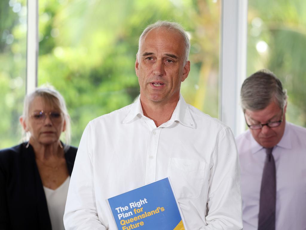 LNP candidate for Mackay Nigel Dalton during a media conference in Mackay. Picture: Liam Kidston.