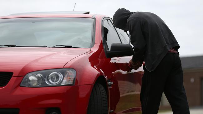 Three people attacked a woman who stopped to help after a car crash. Picture: Brendan Francis