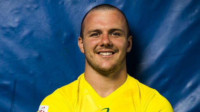 Australian Rugby 7s player Dylan Pietsch pictured at Rugby HQ in Sydney. Picture: Dylan Robinson