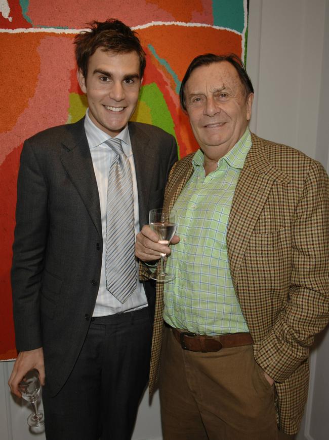 Oscar Humphries and Barry Humphries in 2007.