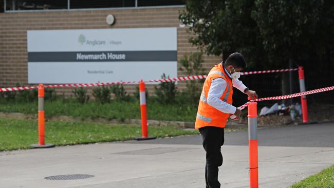 A Senate inquiry has heard the Newmarch House outbreak was ‘fundamentally different’. Picture: Richard Dobson