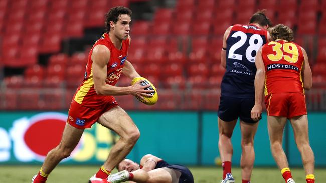 Ben King looks comfortable as the Suns’ spearhead. Picture: Cameron Spencer/Getty Images