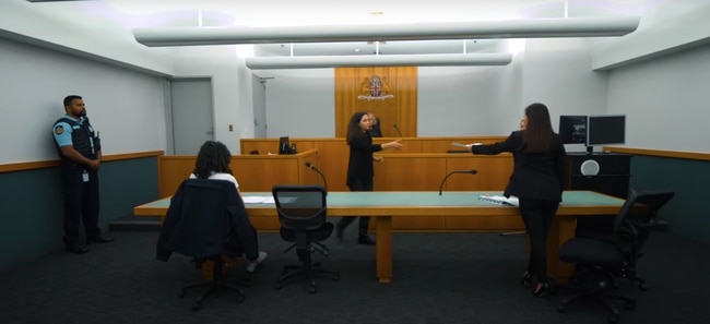 Sheriffs keep court rooms across NSW safe. Picture: Department of Communities and Justice/YouTube