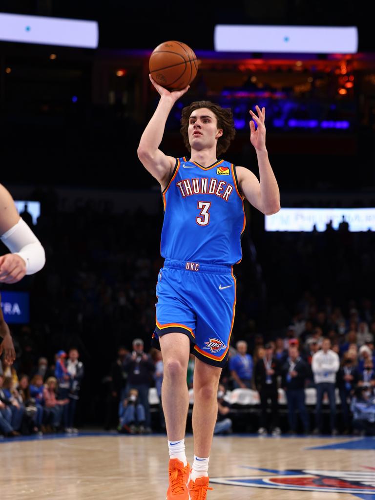 Josh Giddey joins Wilt Chamberlain as one of two players to record  triple-double in first game at Madison Square Garden