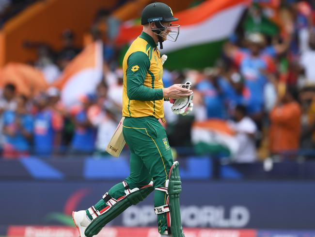 Heinrich Klaasen leaves the field of play. Picture: Alex Davidson-ICC/ICC via Getty Images