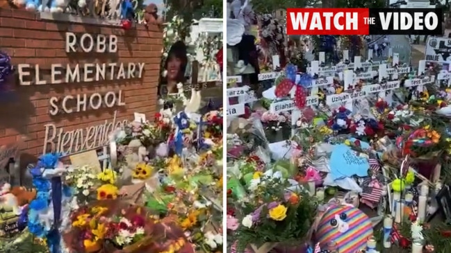 'Rest In Peace beautiful angels': Uvalde shooting memorial grows as mourners visit to pay respects