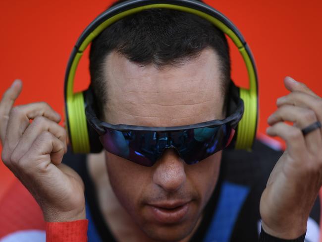 Riche Porte ahead of the third stage time trial at last year’s Tour de France. Picture: AFP