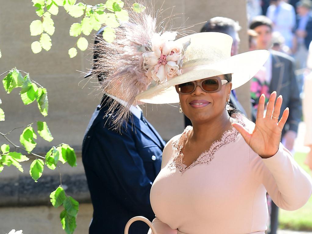 Oprah Winfrey attended Harry and Meghan’s wedding last May. Picture: AFP