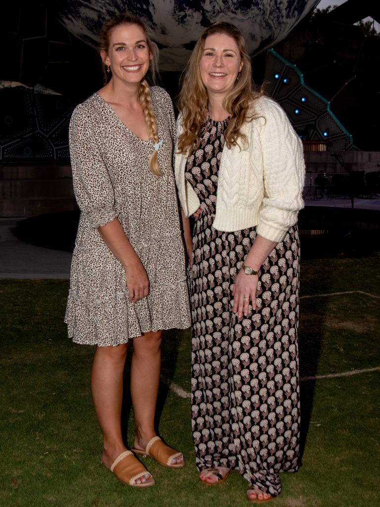 Sophie Mathison and Michelle Wilson attend the launch of GAIA at HOTA. Picture: Andrew Meadowcroft.