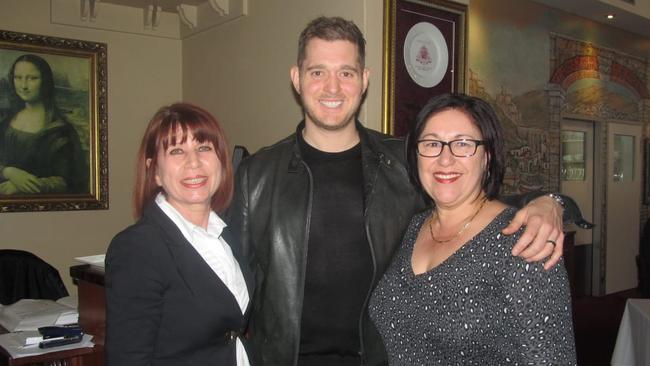 Michael Buble at Enzo's restaurant.