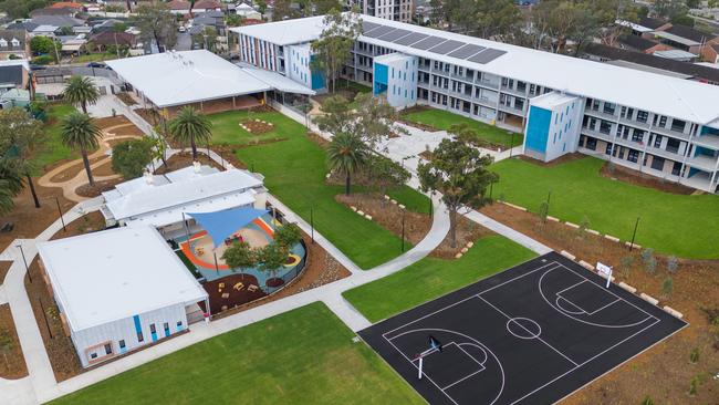 Students from Liverpool West Public School have been relocated to another school as asbestos-contaminated mulch is being removed from schools. Picture: School Infrastructure NSW