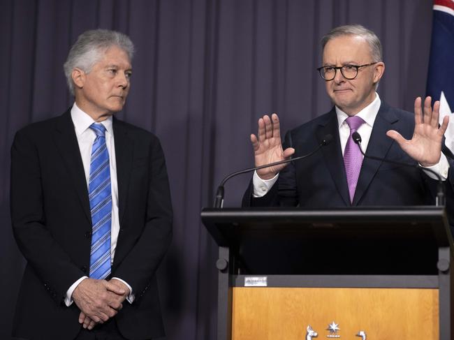 Anthony Albanese names Stephen Smith to lead Australia’s defence strategic review. Picture: Gary Ramage (NCA NewsWire)