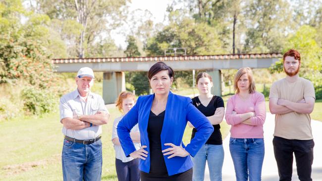 MP Leanne Enoch and Algester locals.