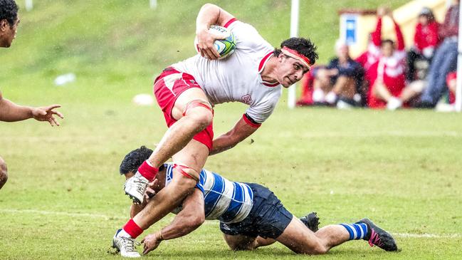 Orlando Swain in the GPS First XV rugby match between Nudgee College and Ipswich Grammar School at Nudgee, Saturday, August 15, 2020 – Picture: Richard Walker