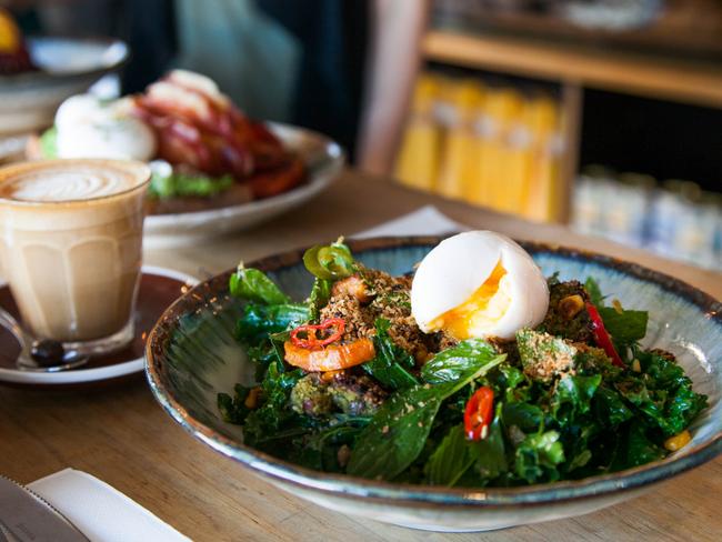 Brekkie Bowl at Nelson Road Tuckshop. Picture: Federica Portentoso