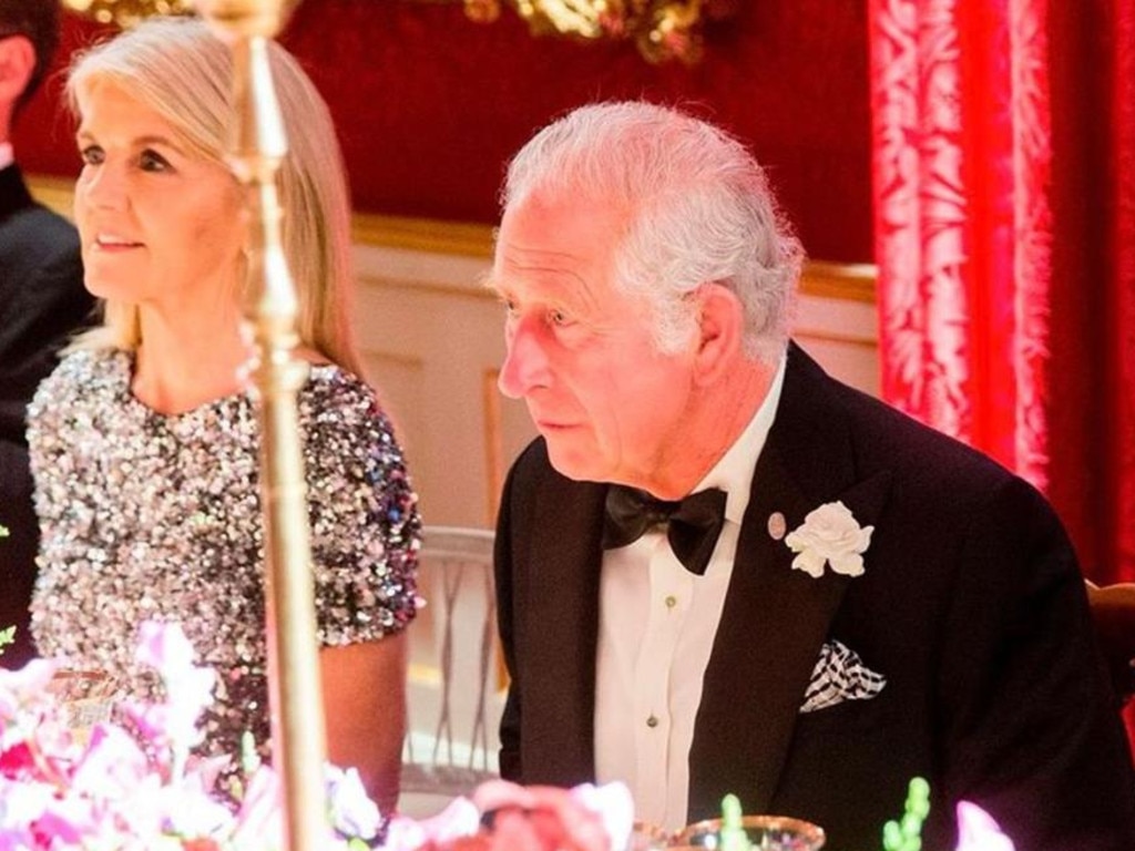 Ms Bishop joined the future king for dinner through her work with the Prince’s Trust. Picture: Instagram