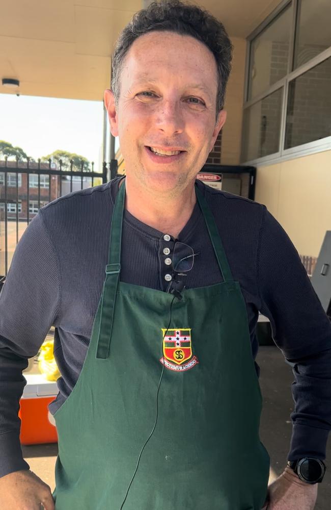 Anthony Fajwul raised money for the South Sydney High School's dance troupe on 2024 local government election day. Picture: Tileah Dobson