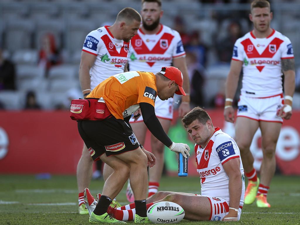 Blake Lawrie of the Dragons says the players were not aware of the magnitude of their mistake. Picture: Mark Kolbe/Getty Images