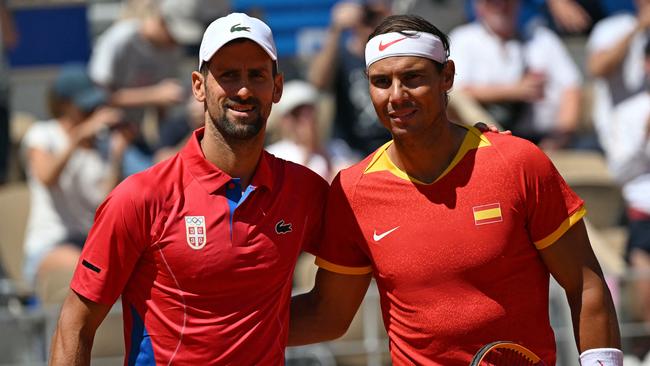 Novak Djokovic and Nadal faced off at this year’s Paris Olympic Games. (Photo by MARTIN BERNETTI / AFP)