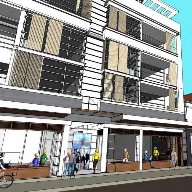 The five-storey block proposed for Whistler St. Picture: Wolski Coppin Architecture