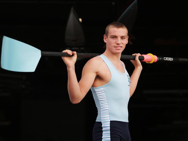 Rower Pasha Bevan. Picture: Daniel Aarons