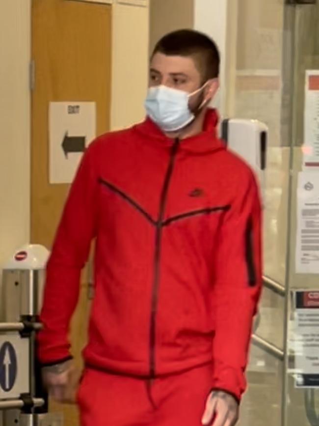 Jacob Allen leaving Blacktown Court on Tuesday (1/2/22). Picture: Ben Talintyre