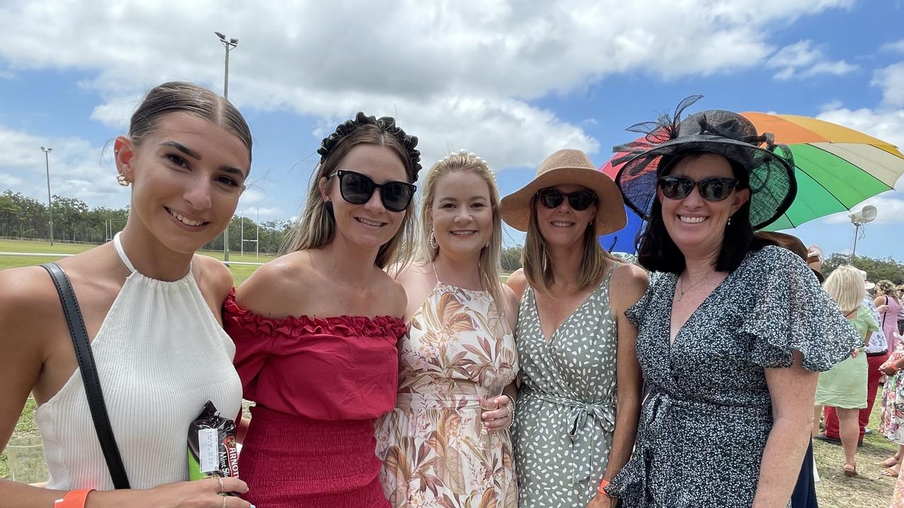 The girls were all smiles at the Torbanlea Picnic Races.