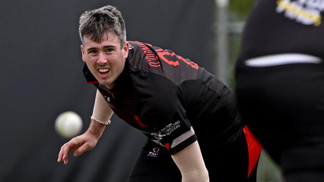 Tom O'Donnell in action for Essendon. Picture: Andy Brownbill