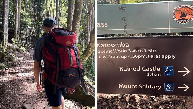 From the bottom of the Golden Stairs, it's 3.4km to Ruined Castle.