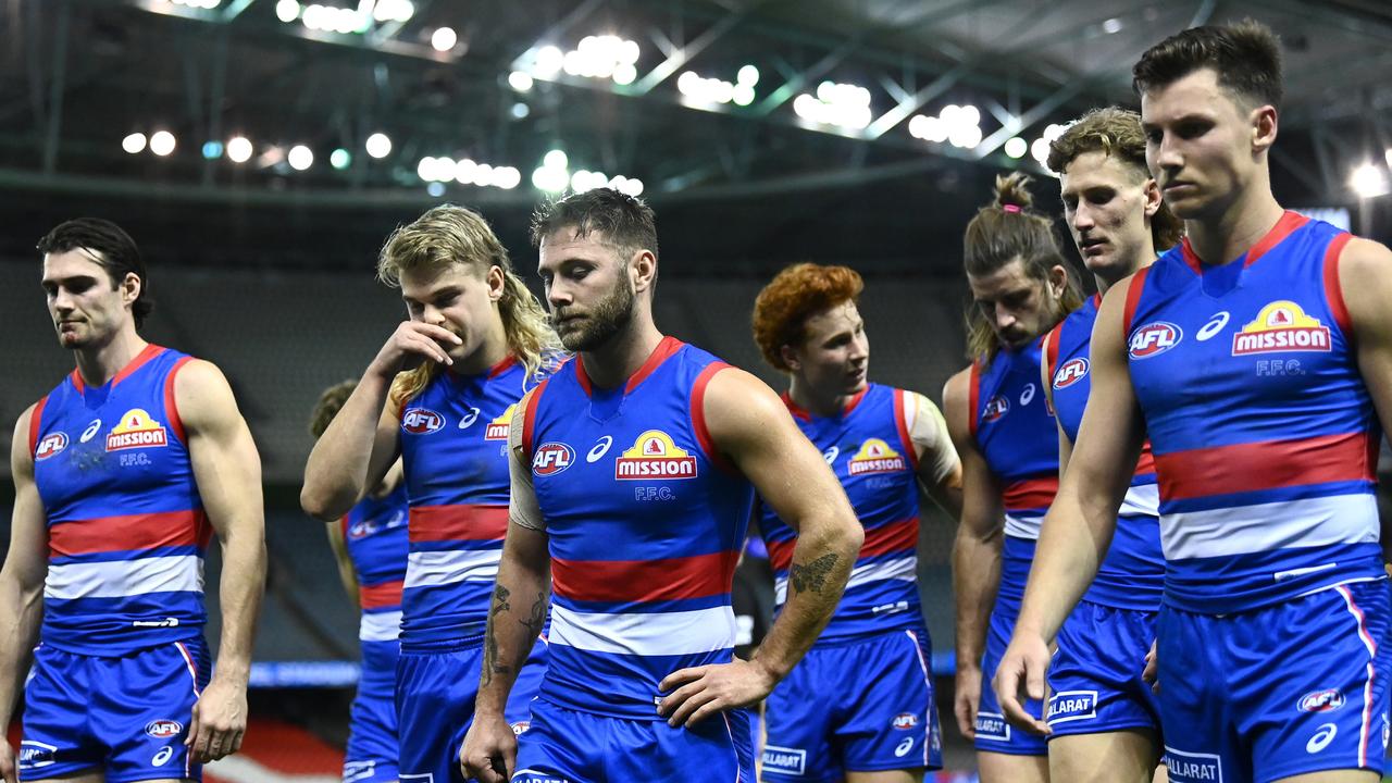 The Bulldogs lost to the Essendon Bombers at Marvel Stadium. Picture: Quinn Rooney