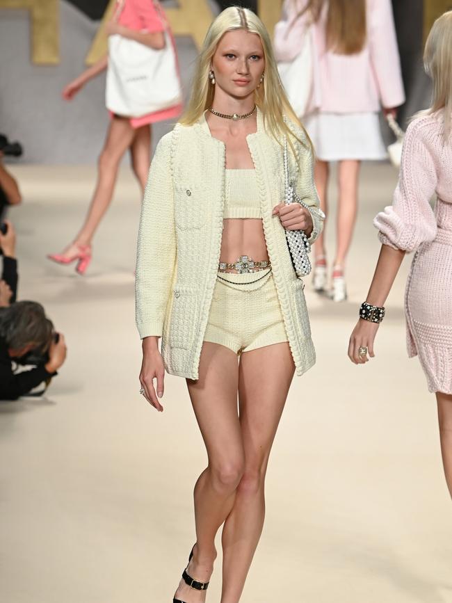 A model walks the runway during the Chanel Womenswear Spring/Summer 2022 show at Paris Fashion Week. Picture: Pascal Le Segretain/Getty