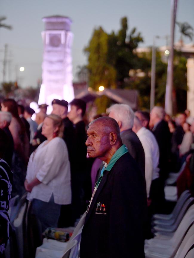 Anzac Day 2025. Dawn service Anzac Park Townsville. Picture: Evan Morgan