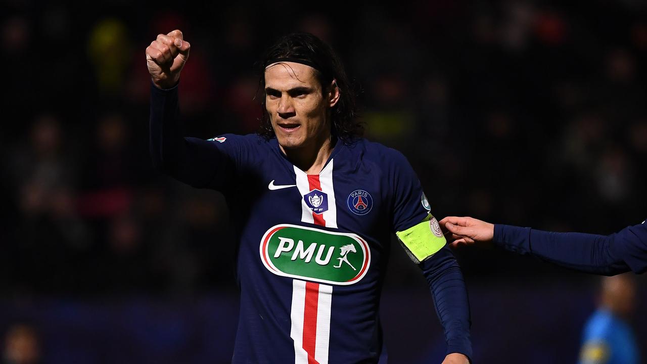 Paris Saint-Germain's Uruguayan striker Edinson Cavani is one of our superstar team of free agents.