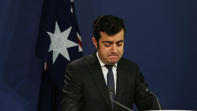 Sam Dastyari resigns from parliament today. Picture: John Feder/The Australian.