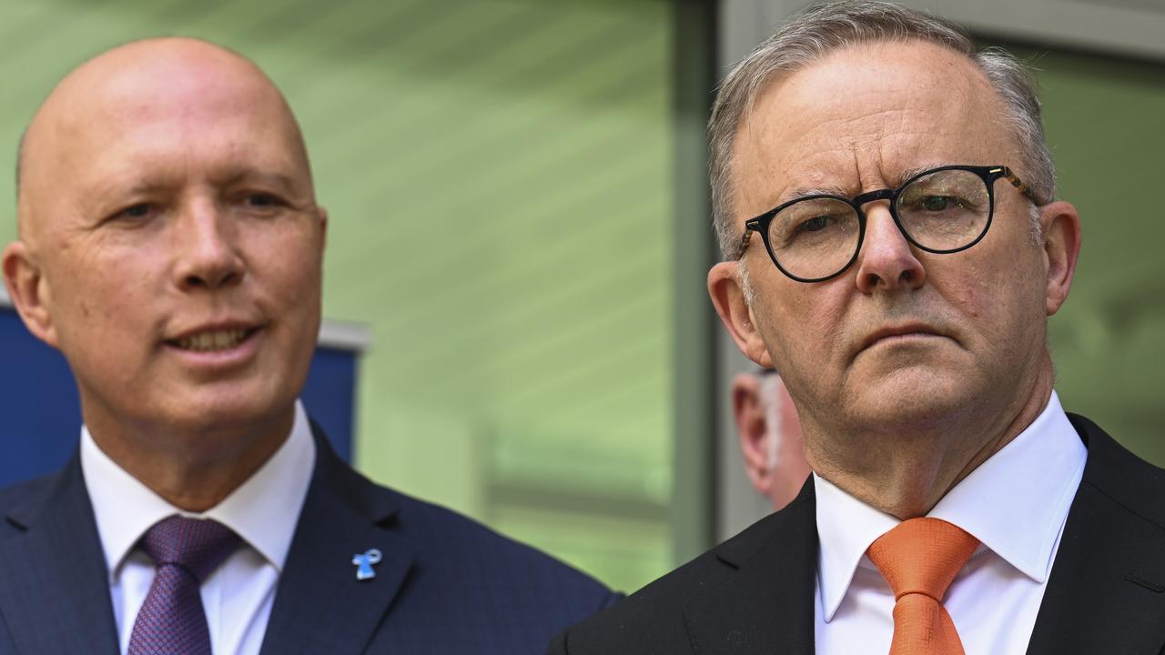 Opposition Leader Peter Dutton has eclipsed Prime Minister Anthony Albanese as the preferred leader in recent polls. Picture: NCA NewsWire / Martin Ollman