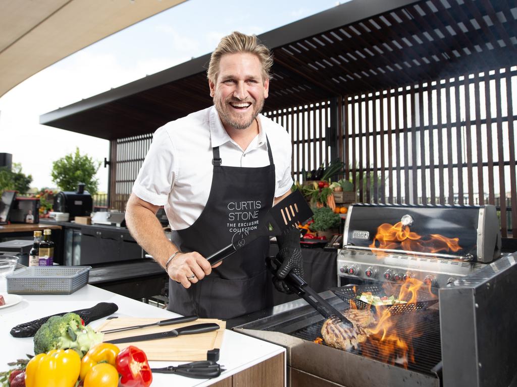 Curtis Stone launches new BBQ Collection at Coles for customers to collect for free with BBQ credits. Picture: Nicki Connolly