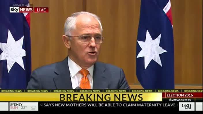 Turnbull announces July 2 election