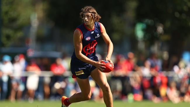 Luke Jackson has even been playing as a midfielder in match simulation. Picture: AAP Image/Scott Barbour