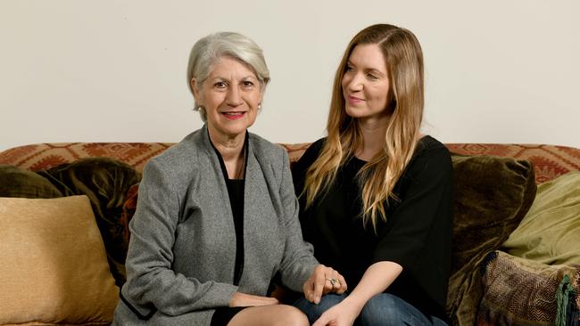 Lord Mayor Sandy Verschoor with ‘miracle’ daughter Alex Meakin. Picture: Naomi Jellicoe